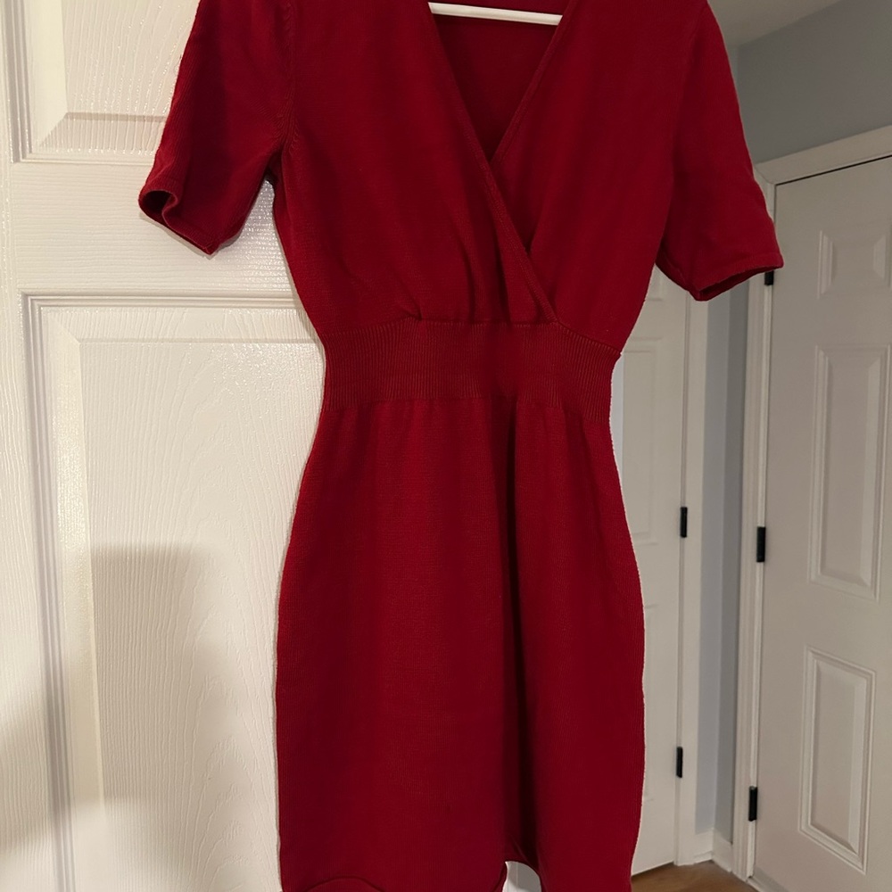 Liz Claiborne Scarlet Wrap Mini Dress